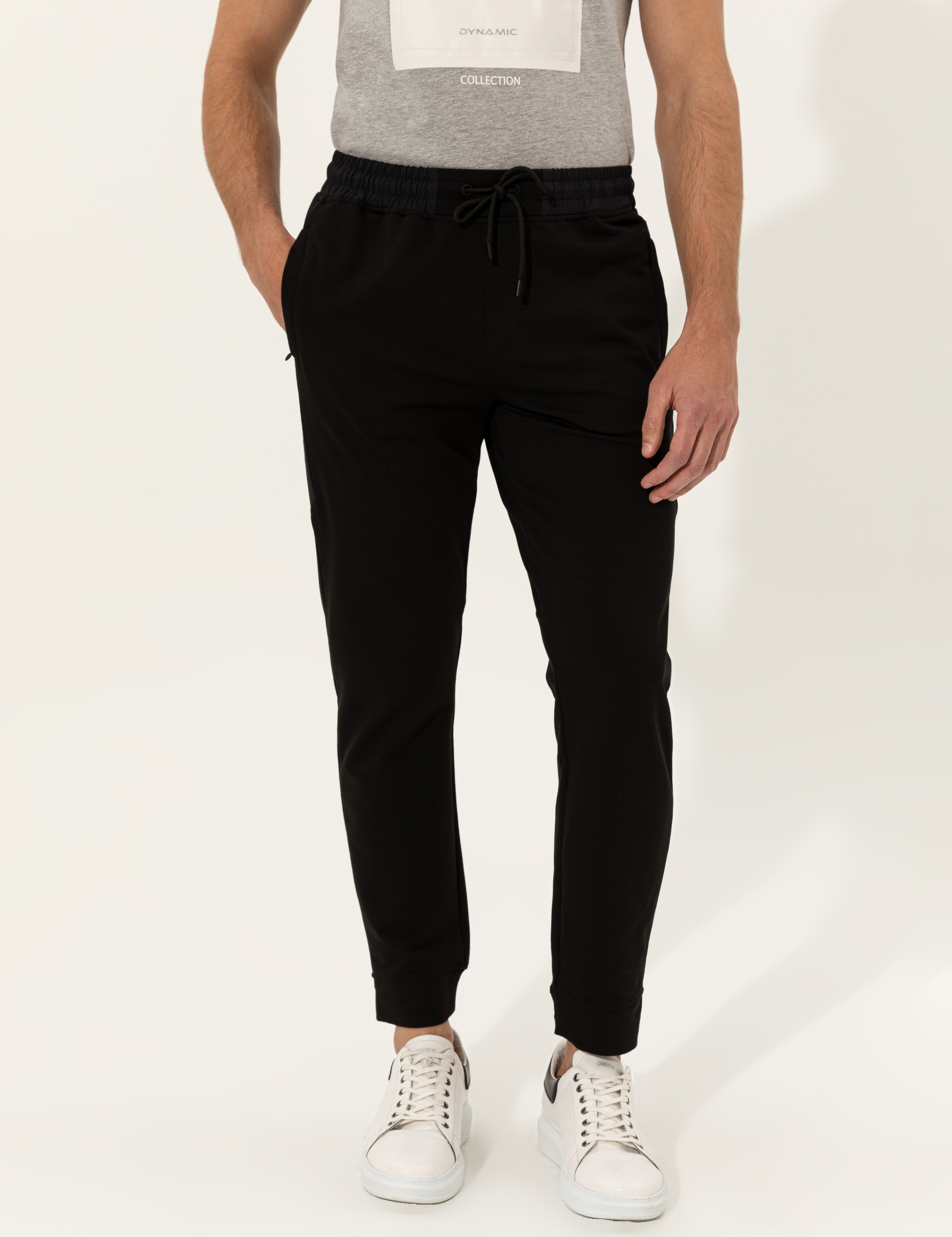 Siyah Ex. Slim Fit Eşofman Altı - Image 2