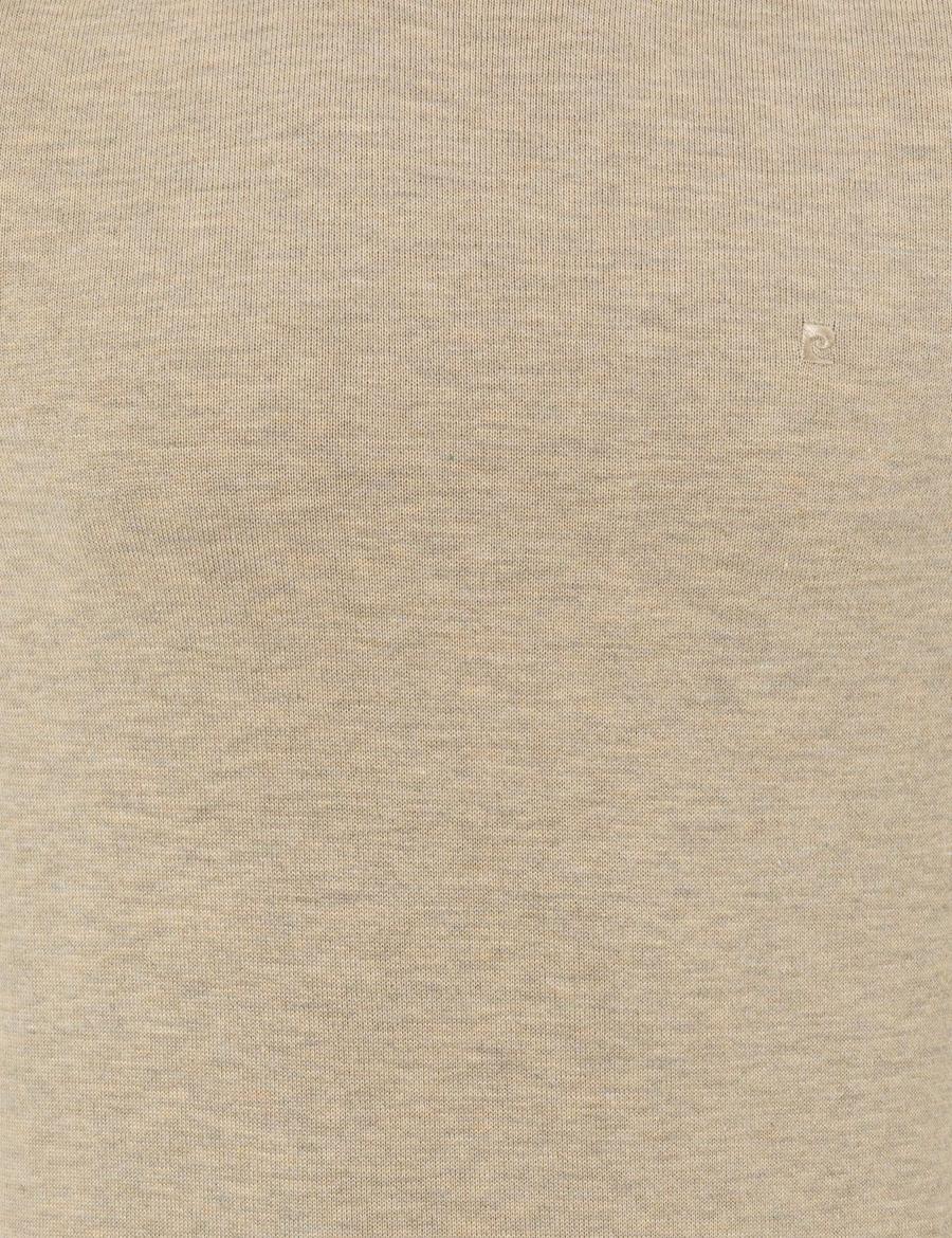 Kum Melanj Slim Fit Bisiklet Yaka Basic Triko Kazak