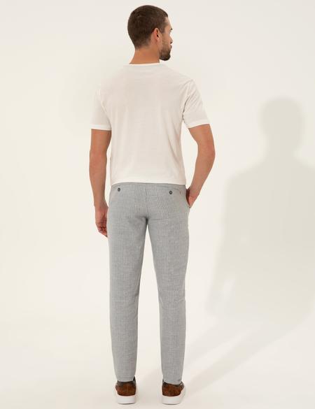 Açık Mavi Slim Fit Kanvas Pantolon - 50246870063