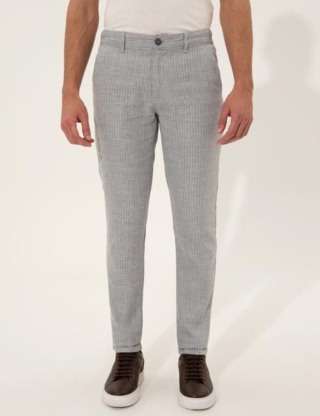 Açık Mavi Slim Fit Kanvas Pantolon - 50246870063