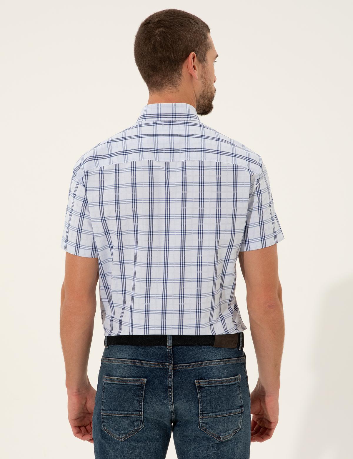 Açık Mavi Regular Fit Kısa Kollu Gömlek - 50249743001