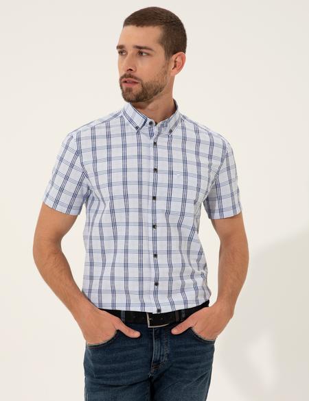 Açık Mavi Regular Fit Kısa Kollu Gömlek - 50249743001