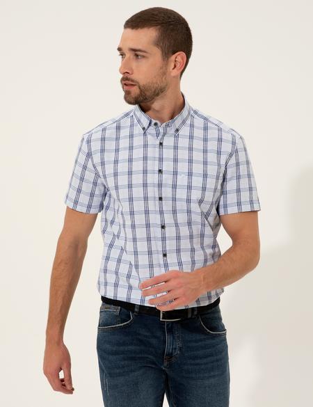 Açık Mavi Regular Fit Kısa Kollu Gömlek - 50249743001