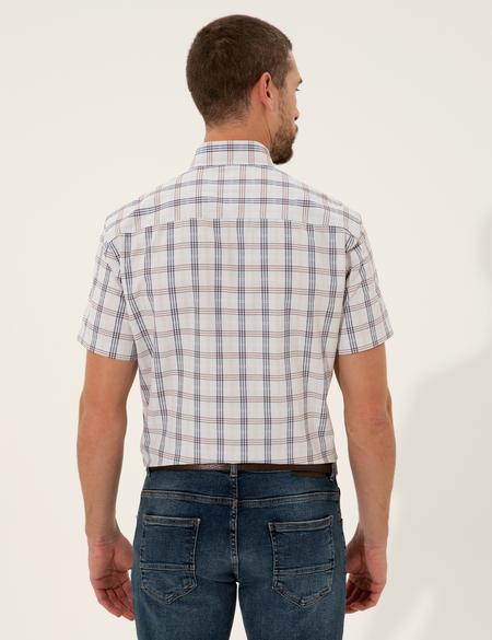Gri Regular Fit Kısa Kollu Gömlek - 50249743018