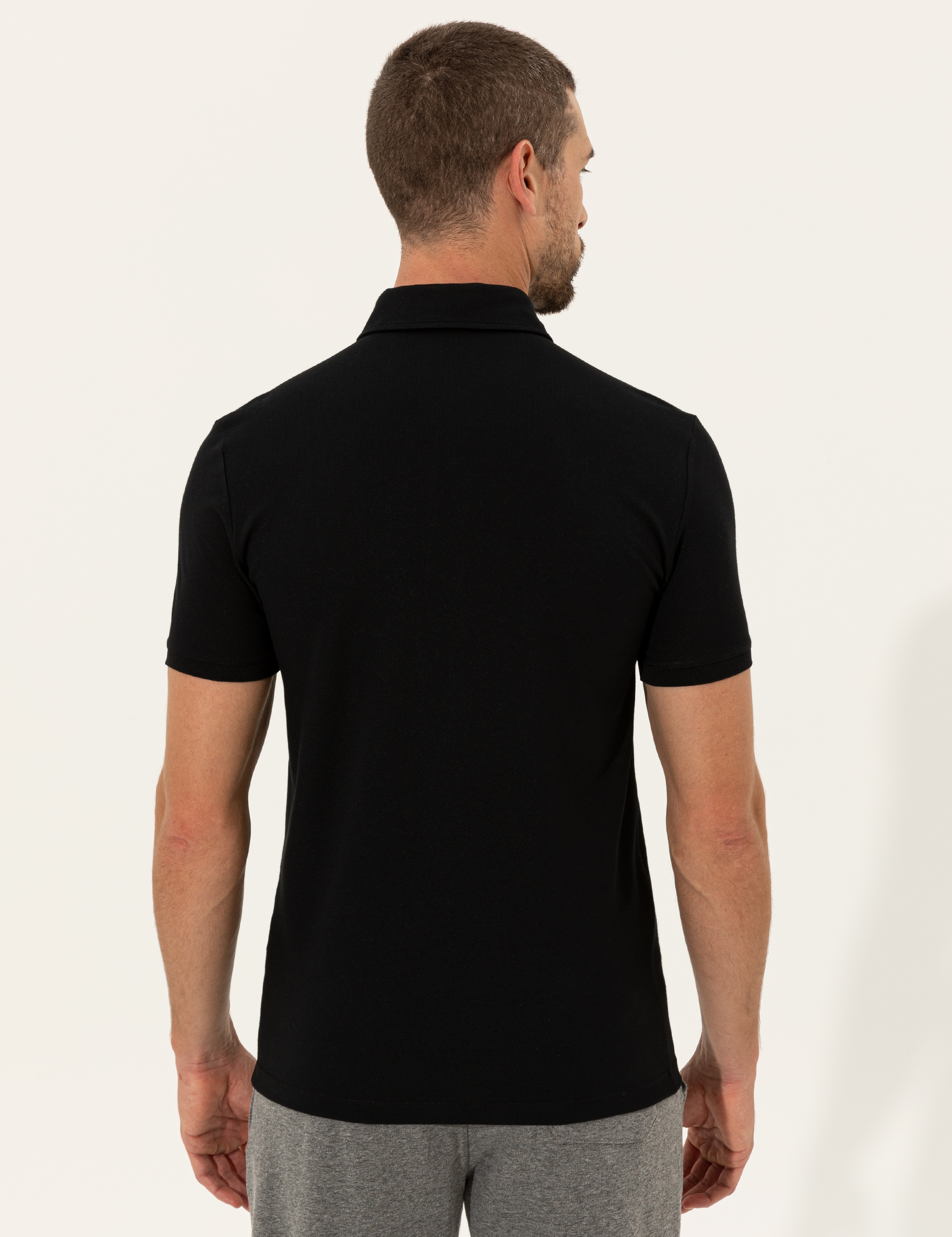 Siyah Slim Fit Tshirt - Image 5