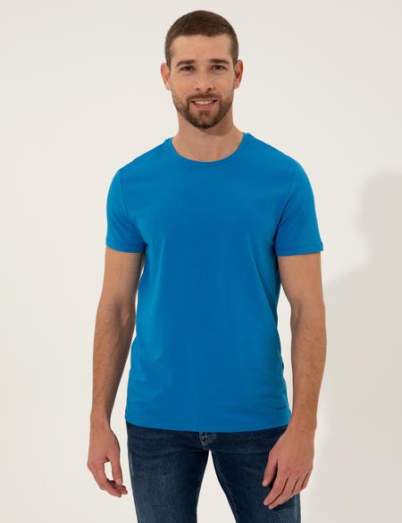 Mavi Slim Fit Bisiklet Yaka Basic Tişört - 50251739032