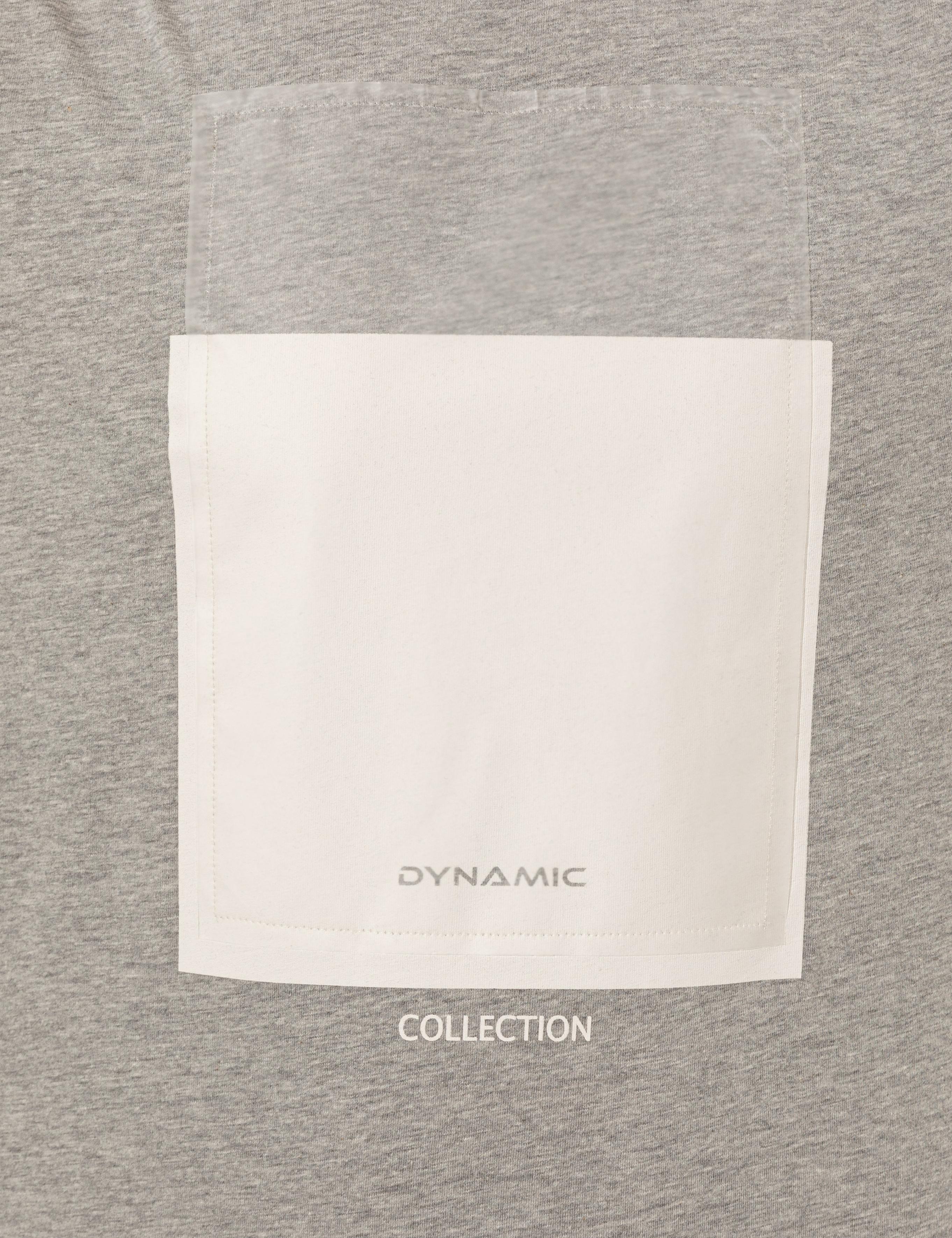 Gri Melanj Slim Fit Bisiklet Yaka Tişört