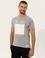 Gri Melanj Slim Fit Bisiklet Yaka Tişört