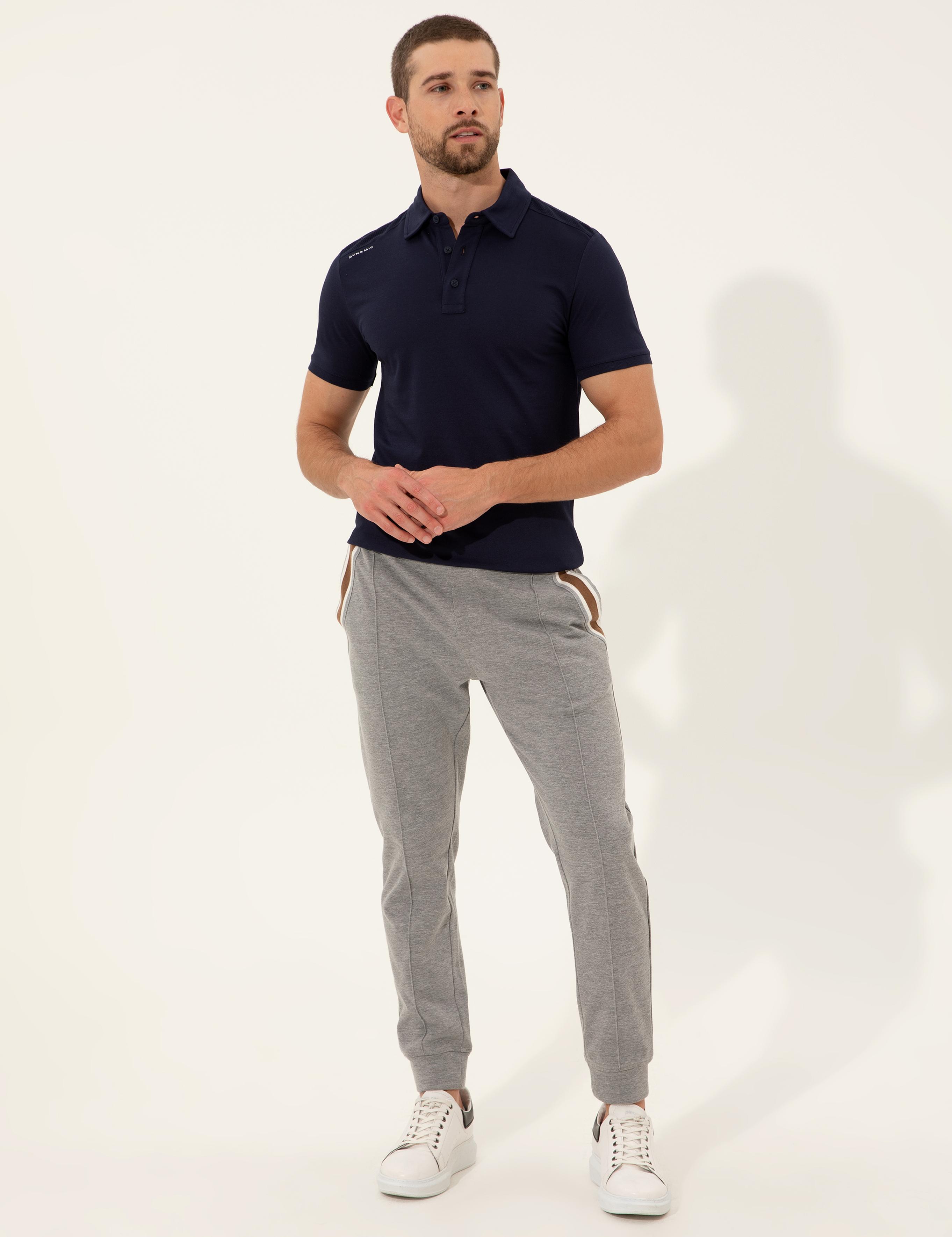 Lacivert Slim Fit Polo Yaka Tişört