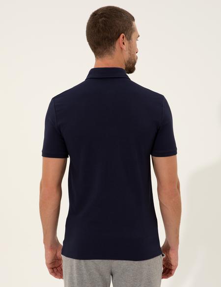 Lacivert Slim Fit Polo Yaka Tişört - 50250234039