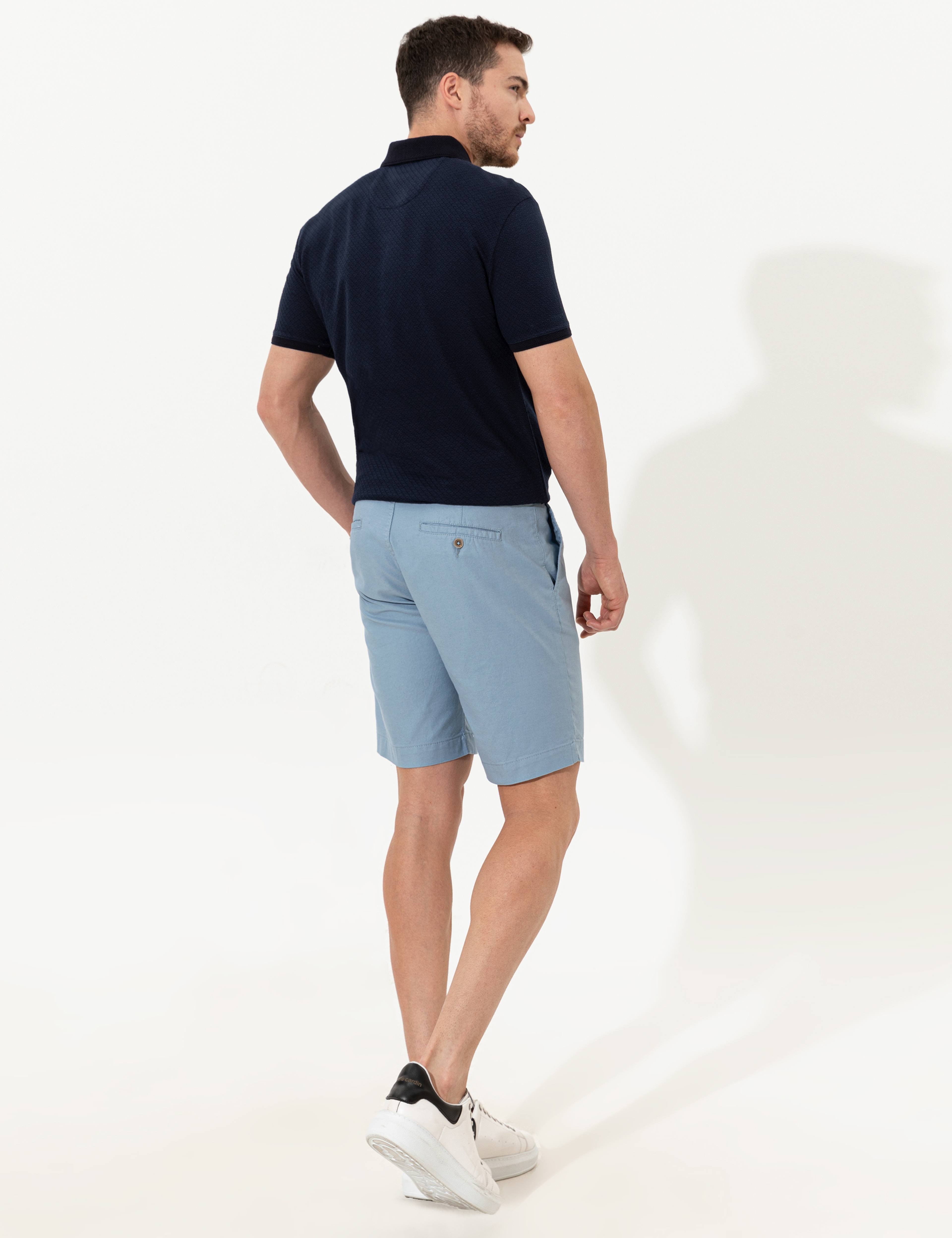 Mavi Regular Fit Bermuda Şort - Image 4
