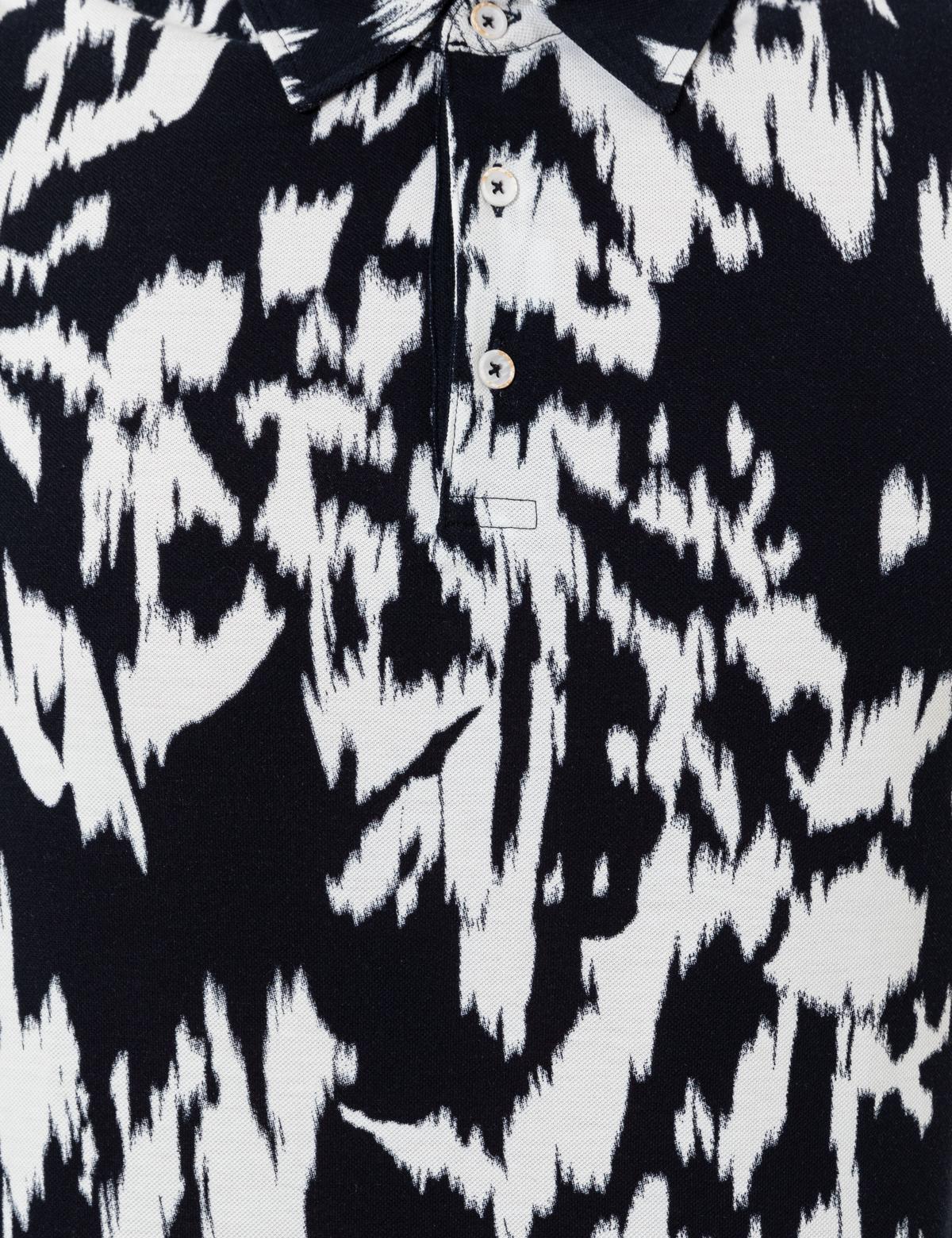 Lacivert Slim Fit Gömlek Yaka Tişört - 50249686059