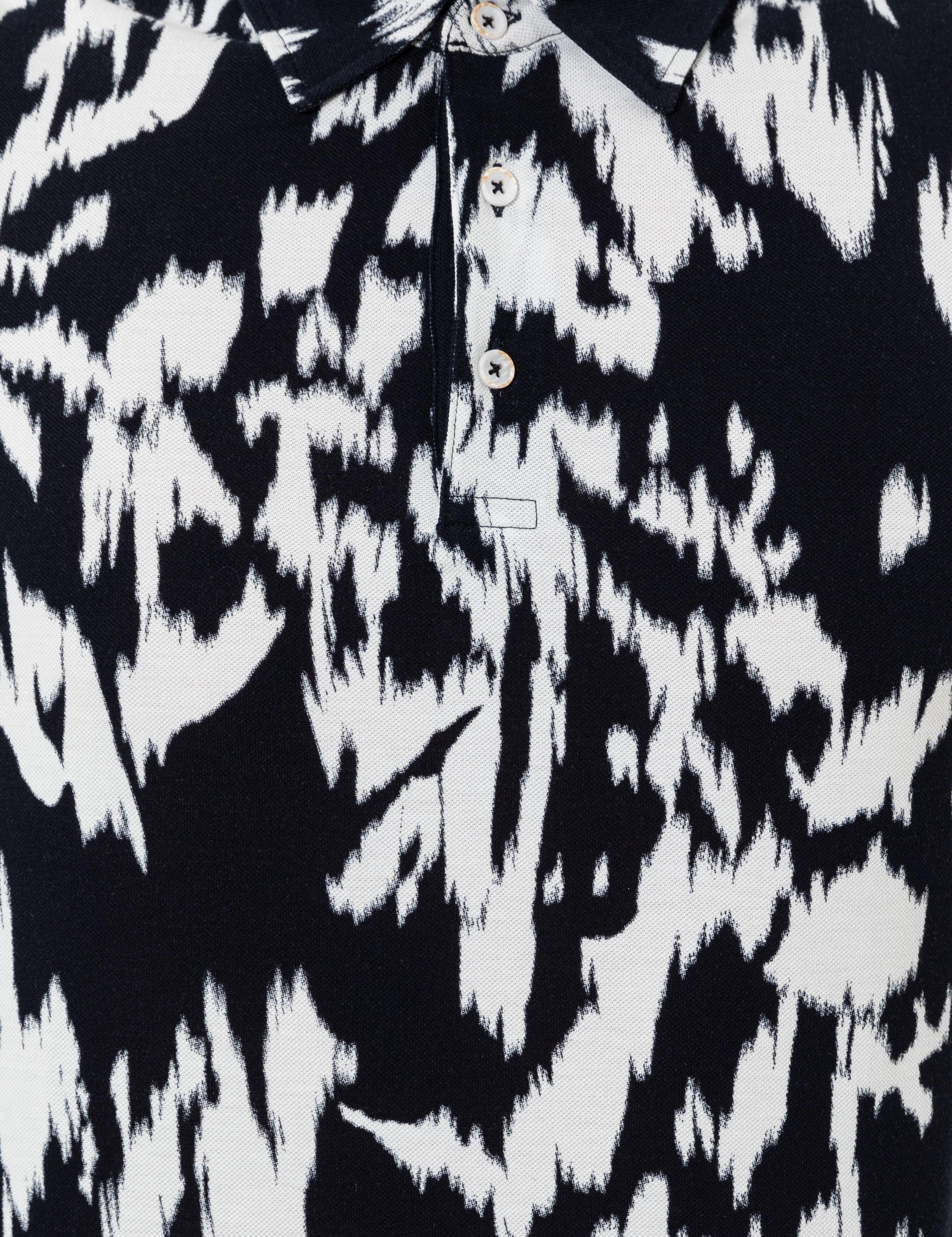 Lacivert Slim Fit Gömlek Yaka Tişört