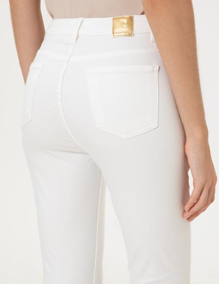 Beyaz Skinny Fit Kanvas Pantolon - 50247908003