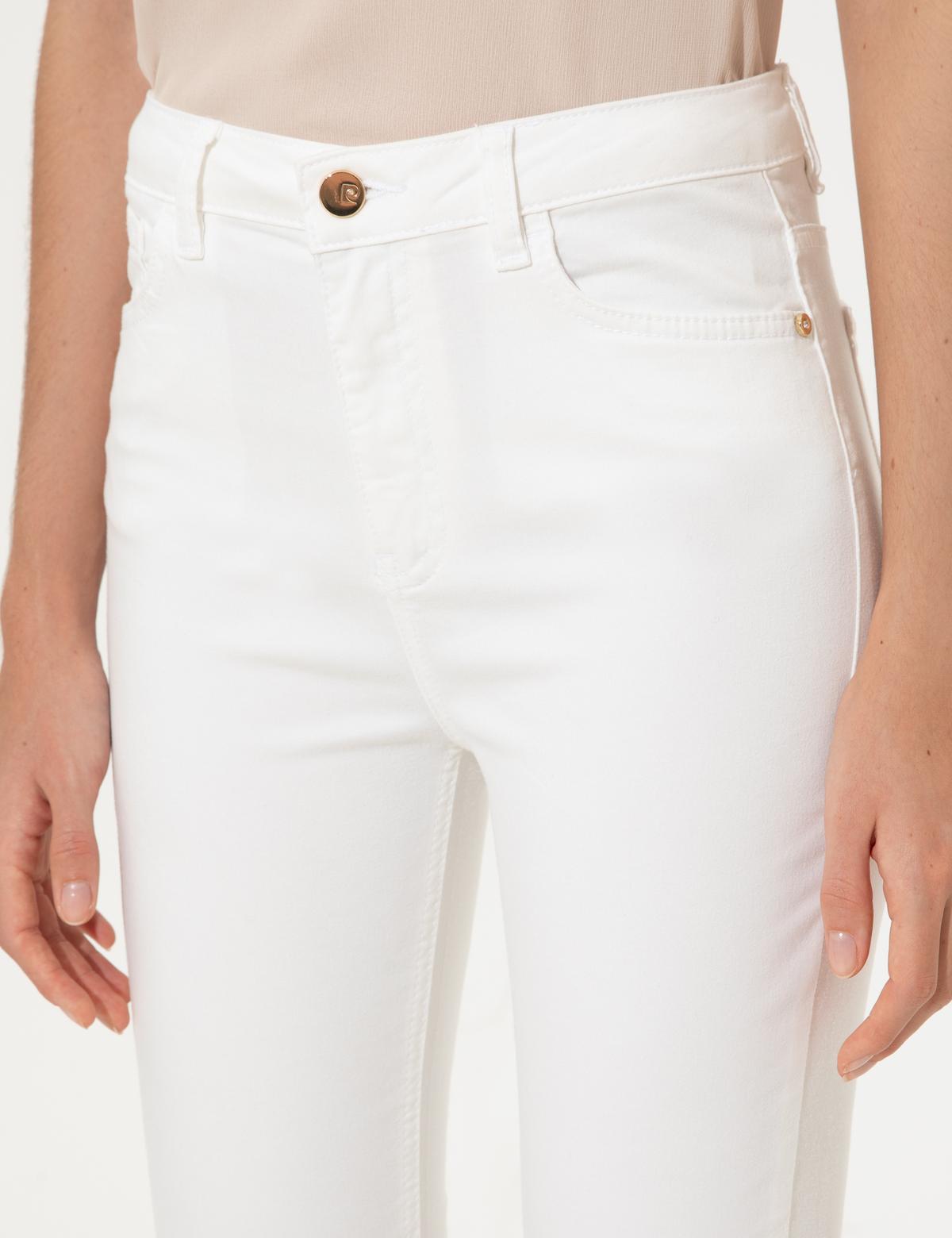 Beyaz Skinny Fit Kanvas Pantolon - 50247908003