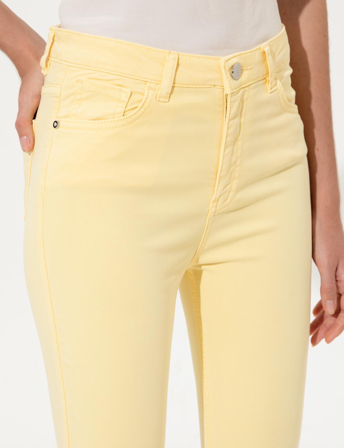 Sarı Skinny Fit Pantolon - 50247908020