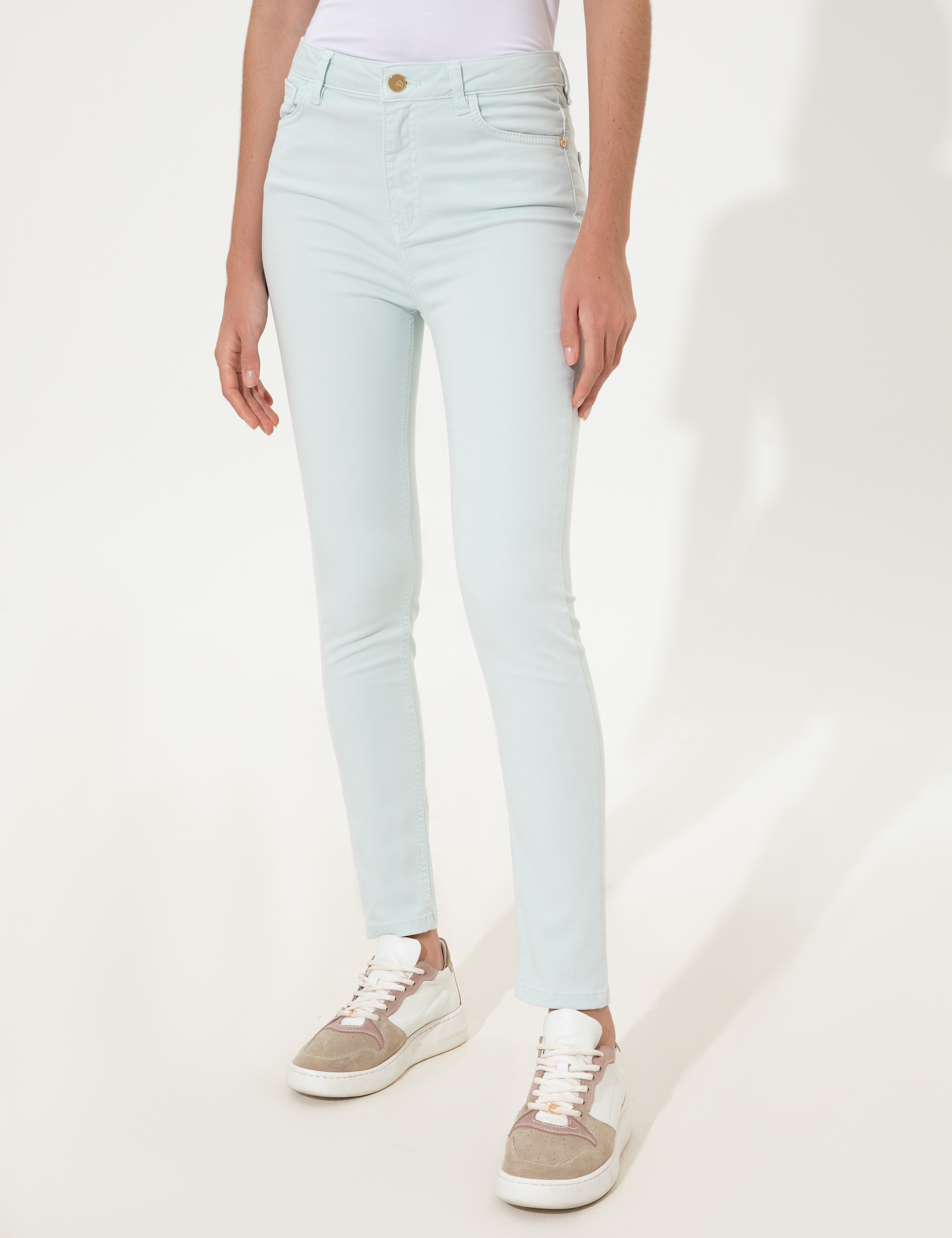 Açık Mavi Skinny Fit Spor Pantolon - Image 2