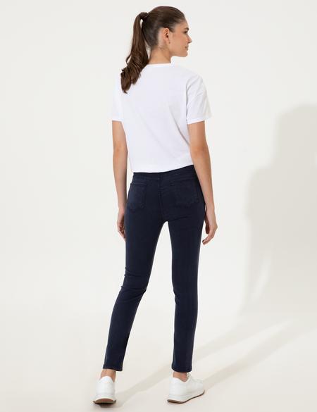 Lacivert  Skinny Fit Spor Pantolon - 50247908066