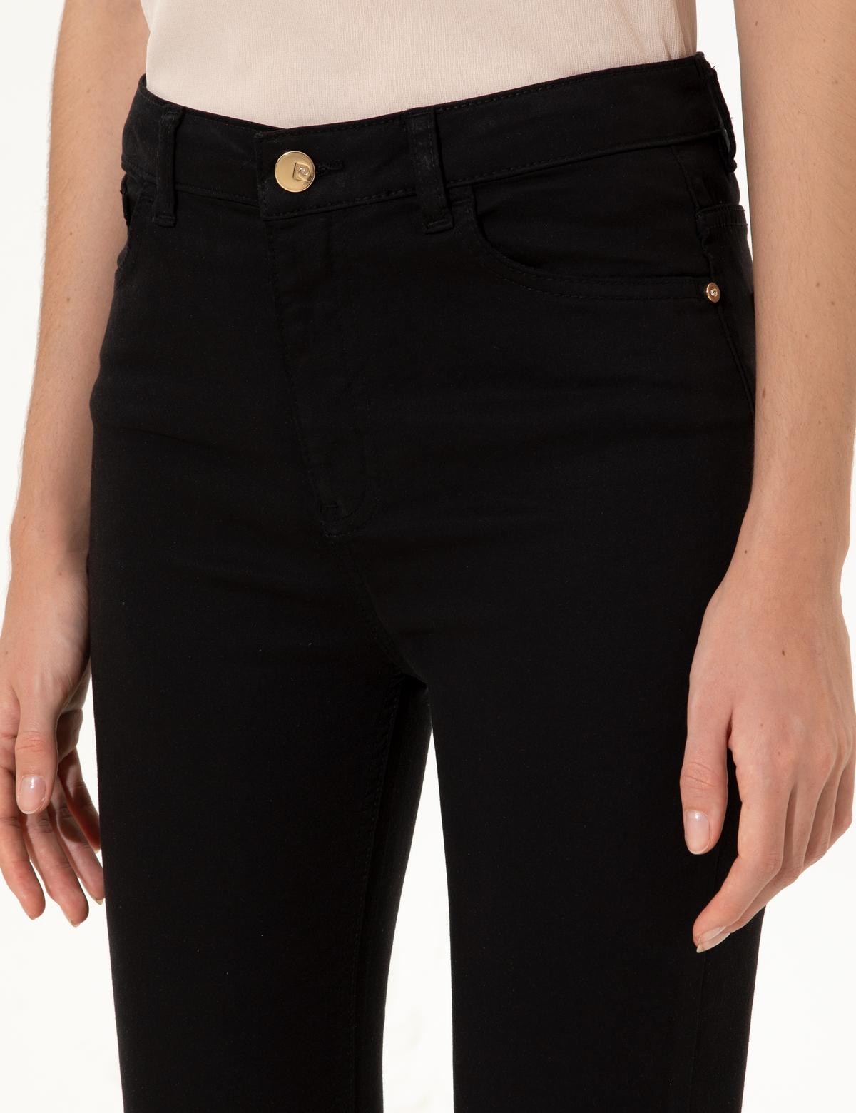 Siyah Skinny Fit Kanvas Pantolon - 50247908077