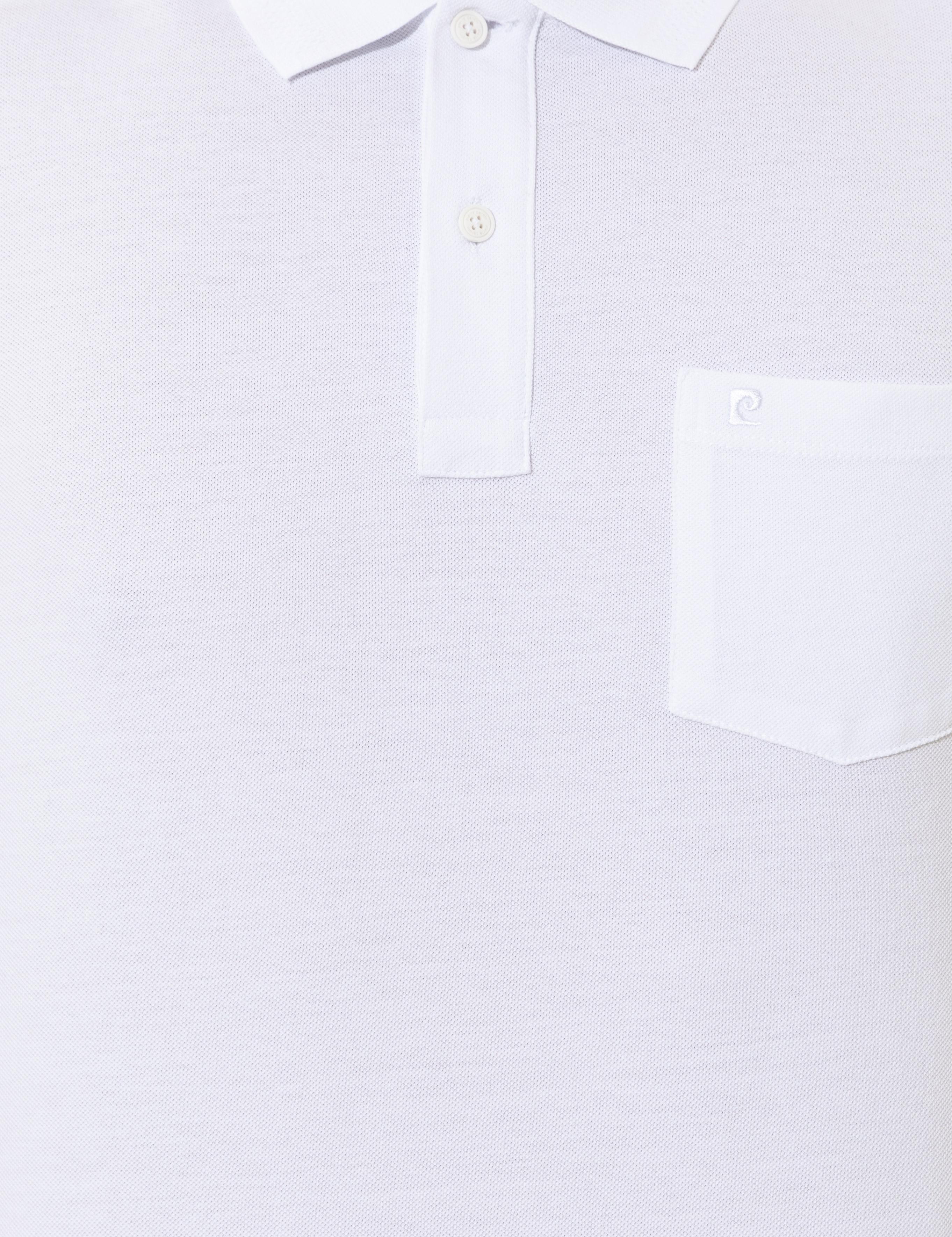 Beyaz Regular Fit Polo Yaka Basic Tişört