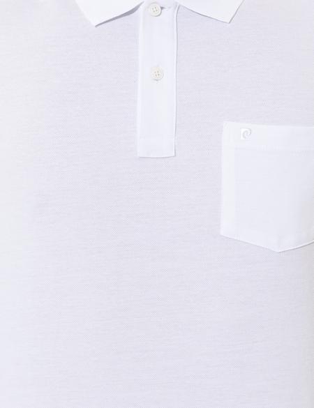Beyaz Regular Fit Polo Yaka Basic Tişört - 50250209001