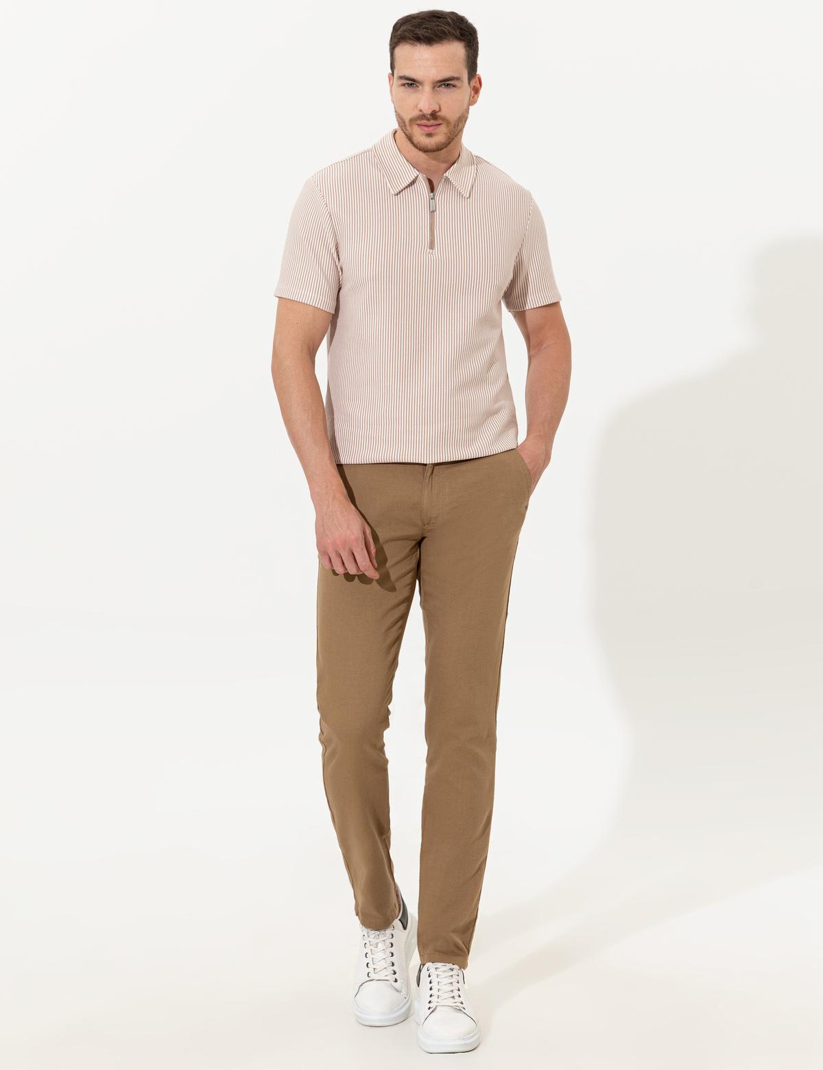 Vizon Slim Fit Kanvas Pantolon