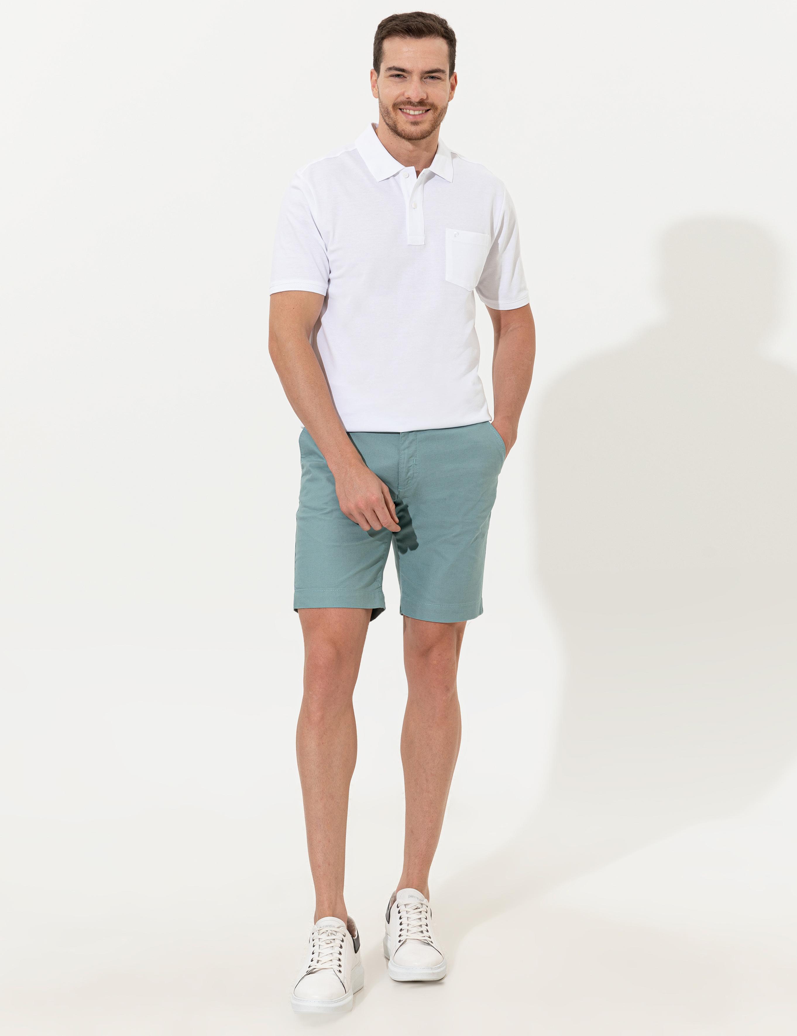 Yeşil Regular Fit Bermuda Şort