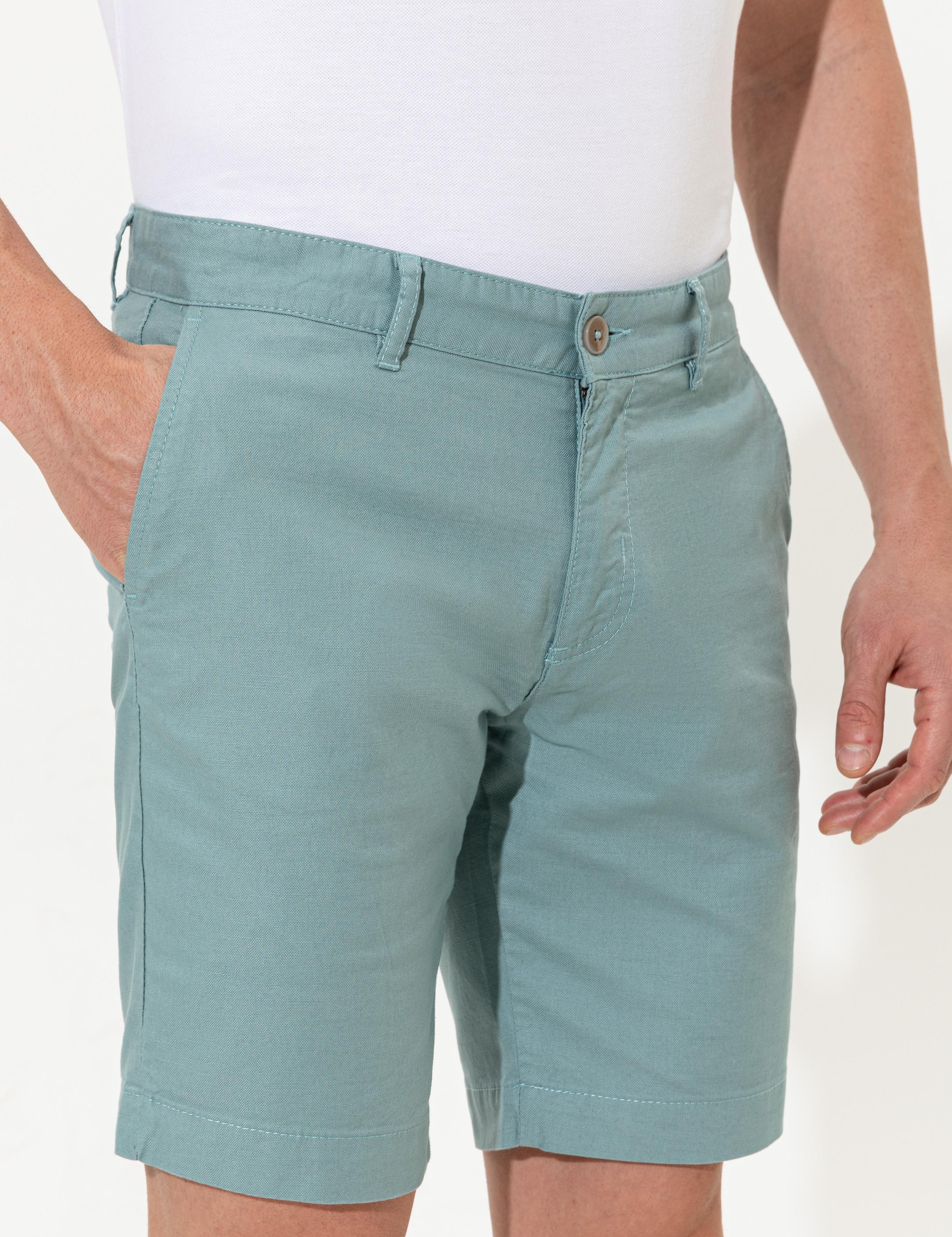 Yeşil Regular Fit Bermuda Şort