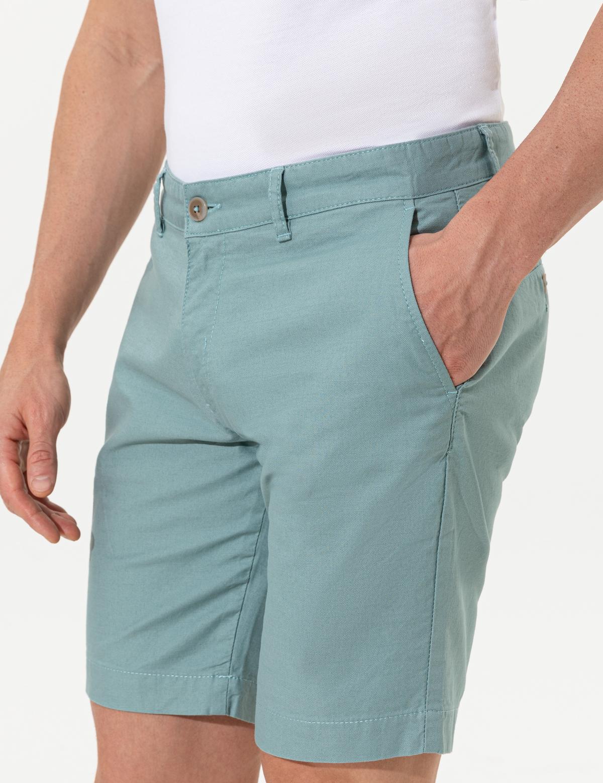 Yeşil Regular Fit Bermuda Şort - 50251541018