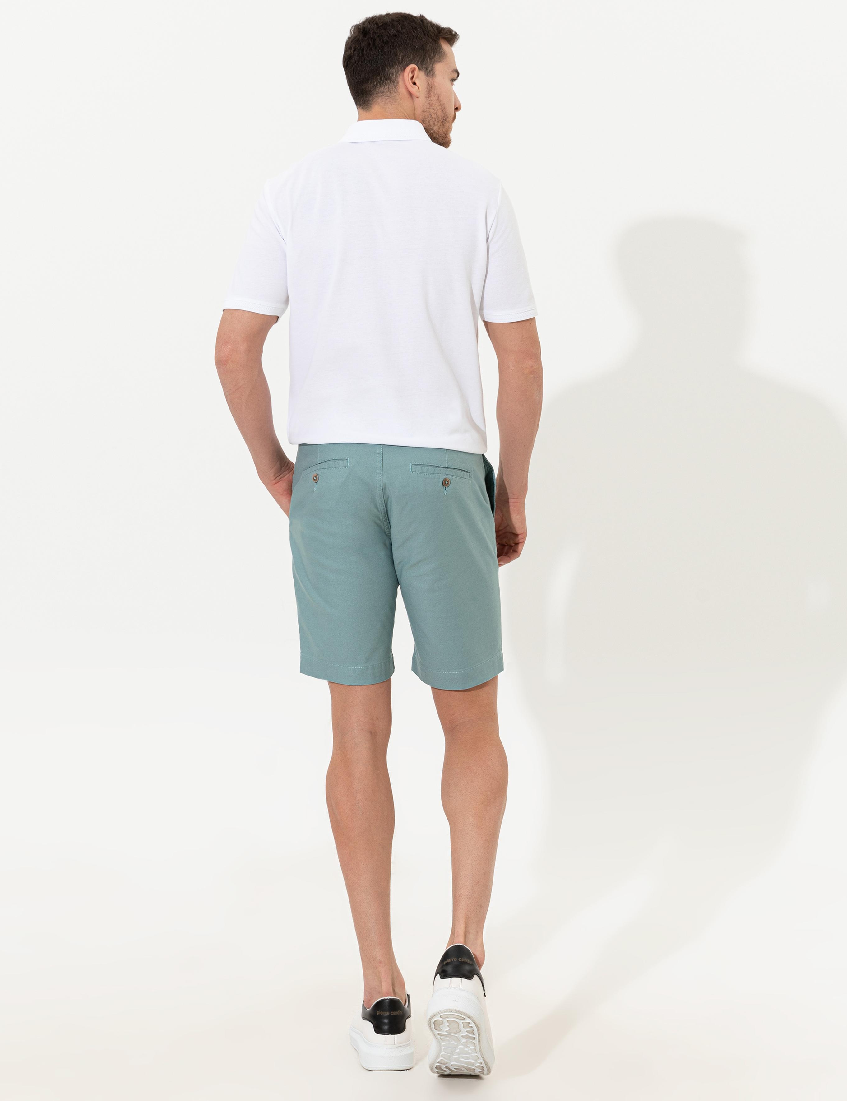 Yeşil Regular Fit Bermuda Şort