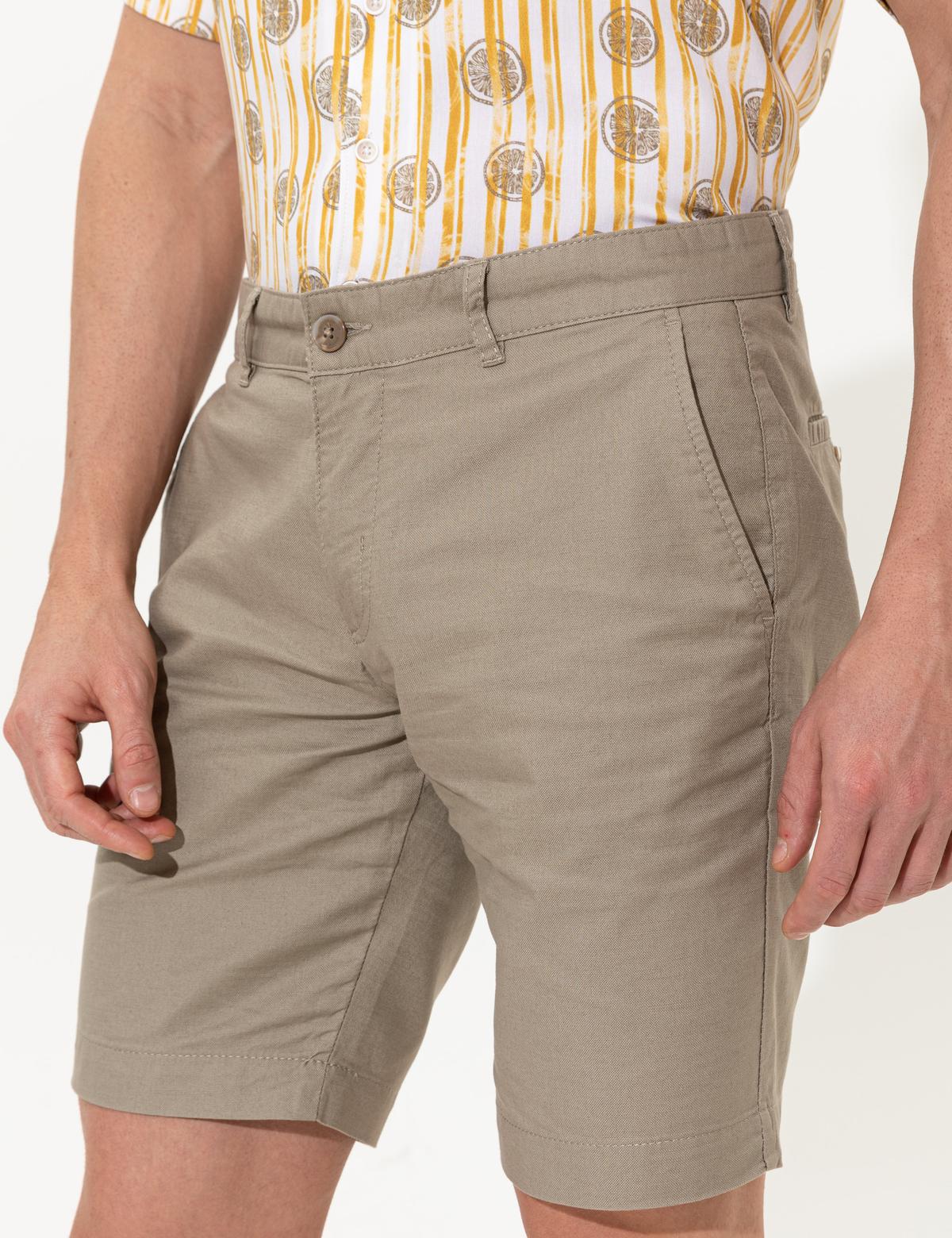 Kum Slim Fit Bermuda Şort - 50258898029