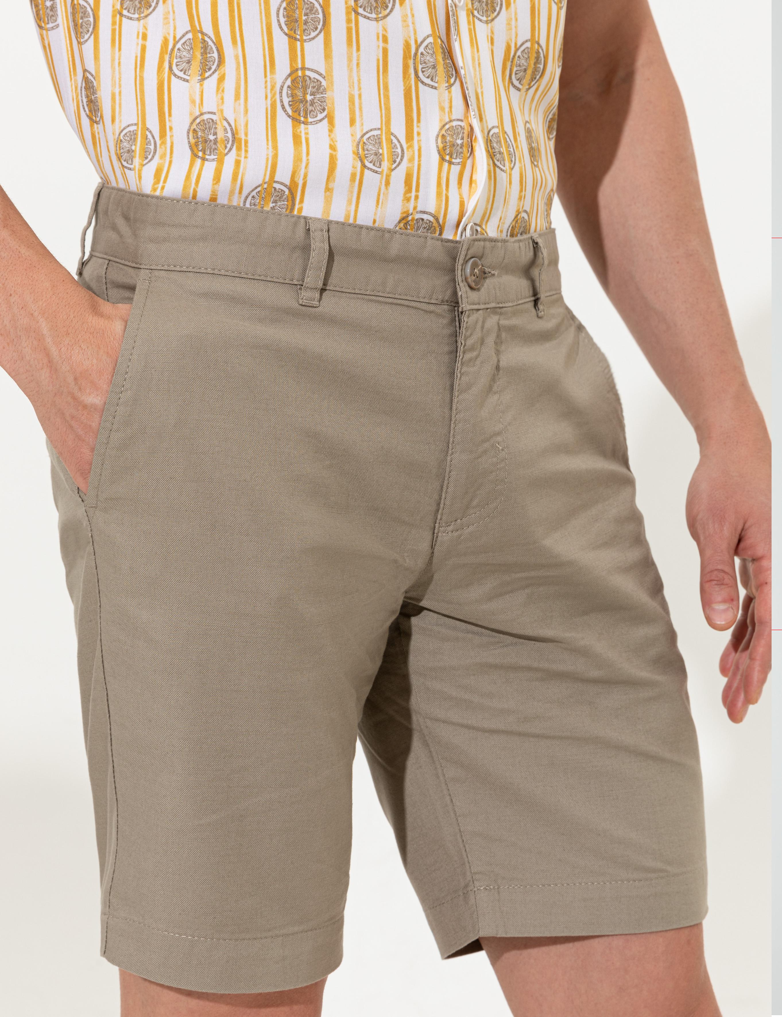 Kum Slim Fit Bermuda Şort