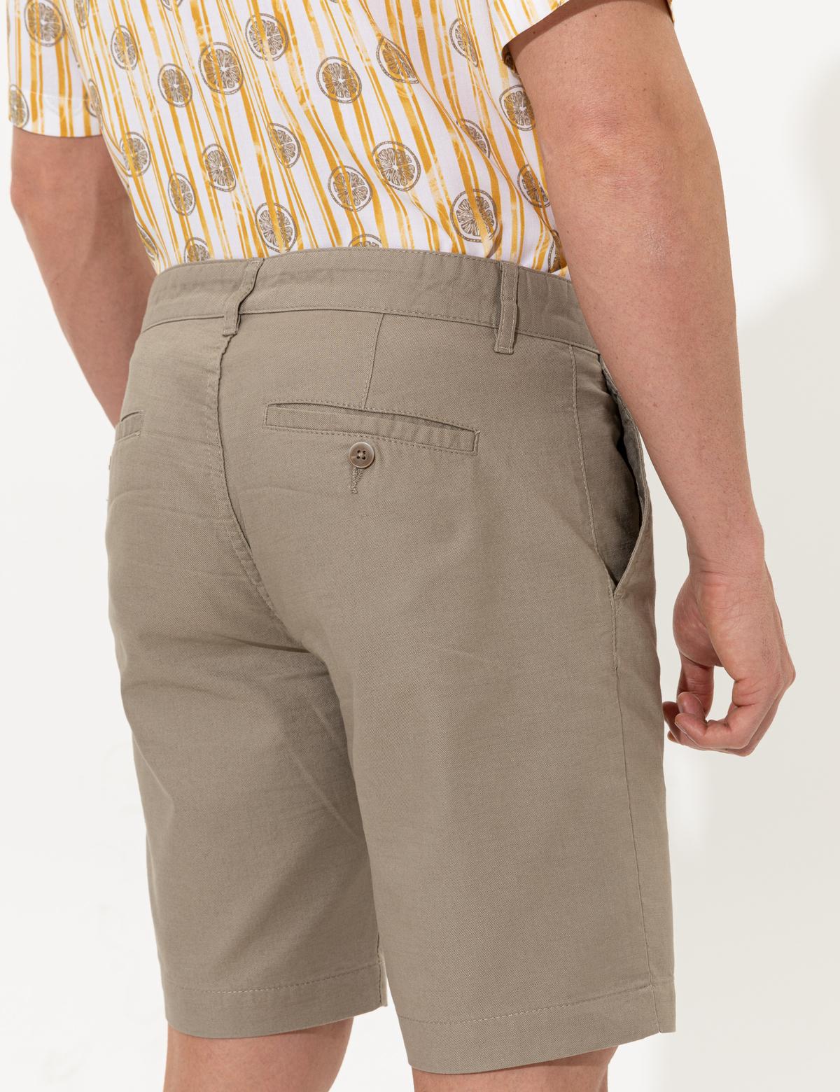 Kum Slim Fit Bermuda Şort - 50258898029