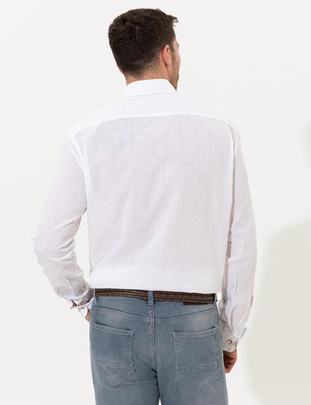 Beyaz Regular Fit Uzun Kollu Gömlek - 50249667041