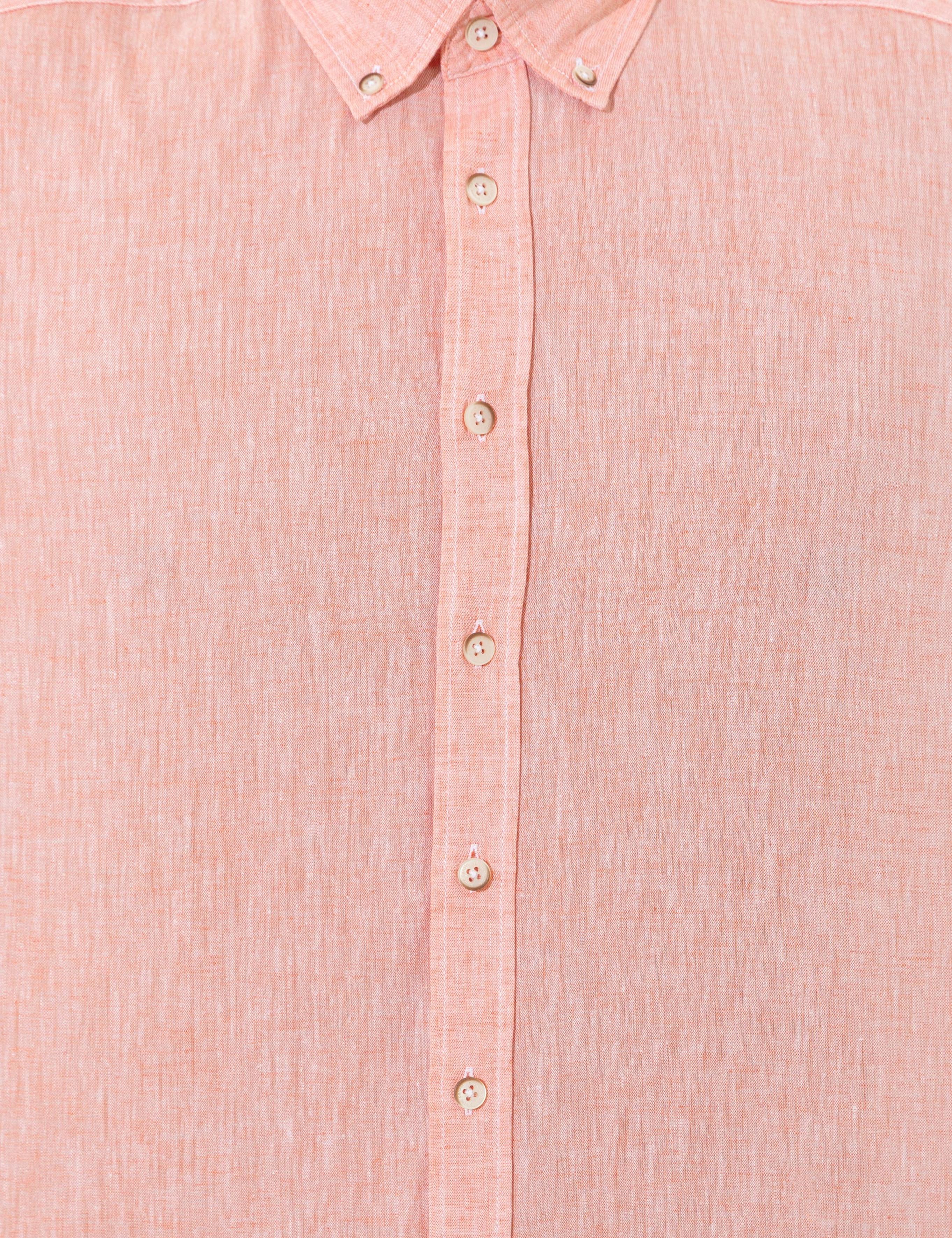 Turuncu Regular Fit Uzun Kollu Gömlek