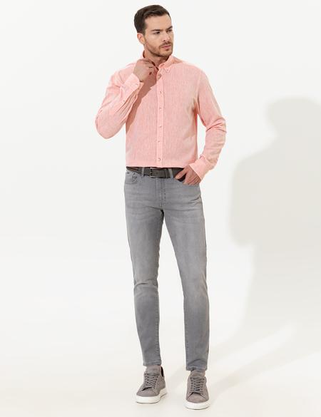 Turuncu Regular Fit Uzun Kollu Gömlek - 50249667091