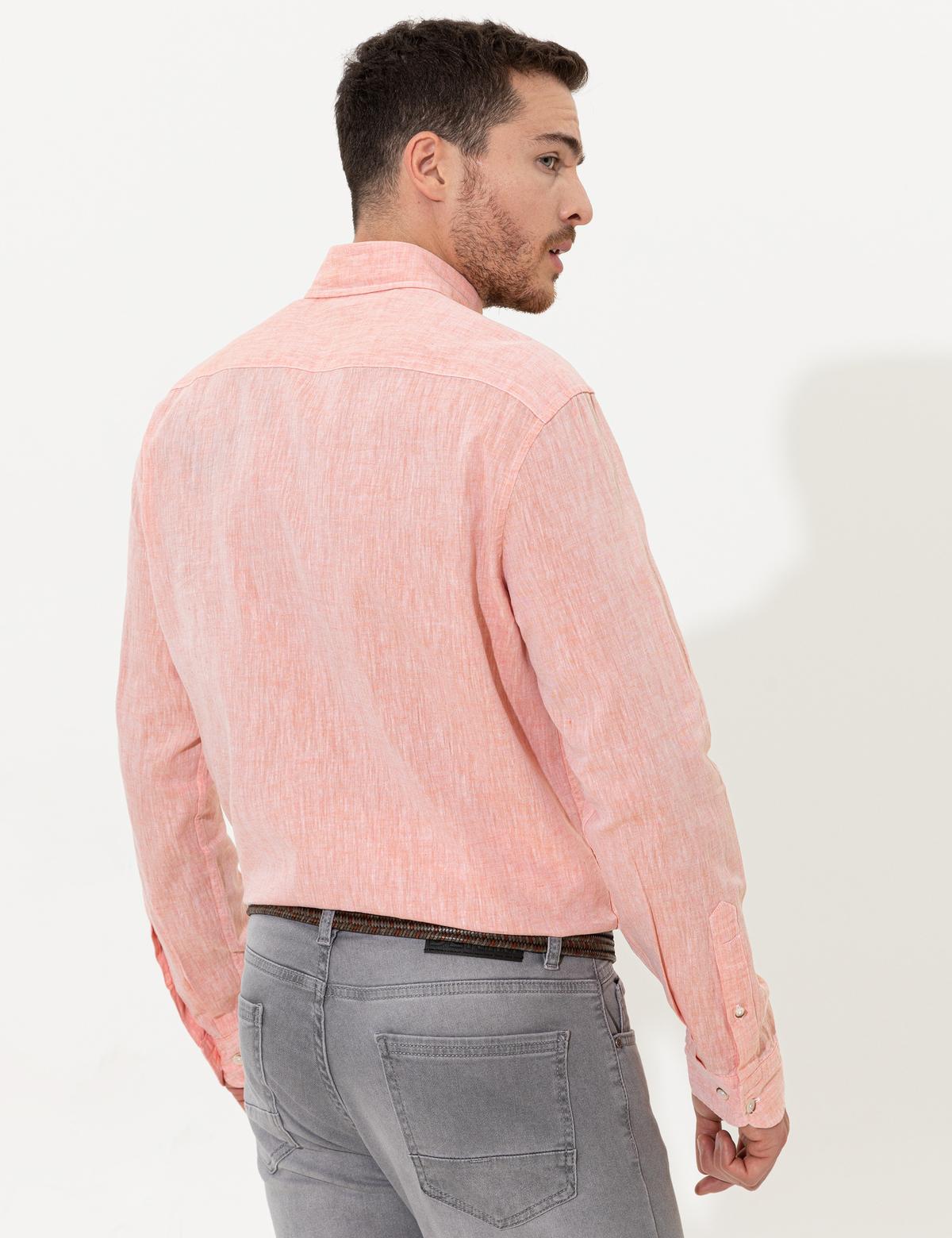 Turuncu Regular Fit Uzun Kollu Gömlek - 50249667091