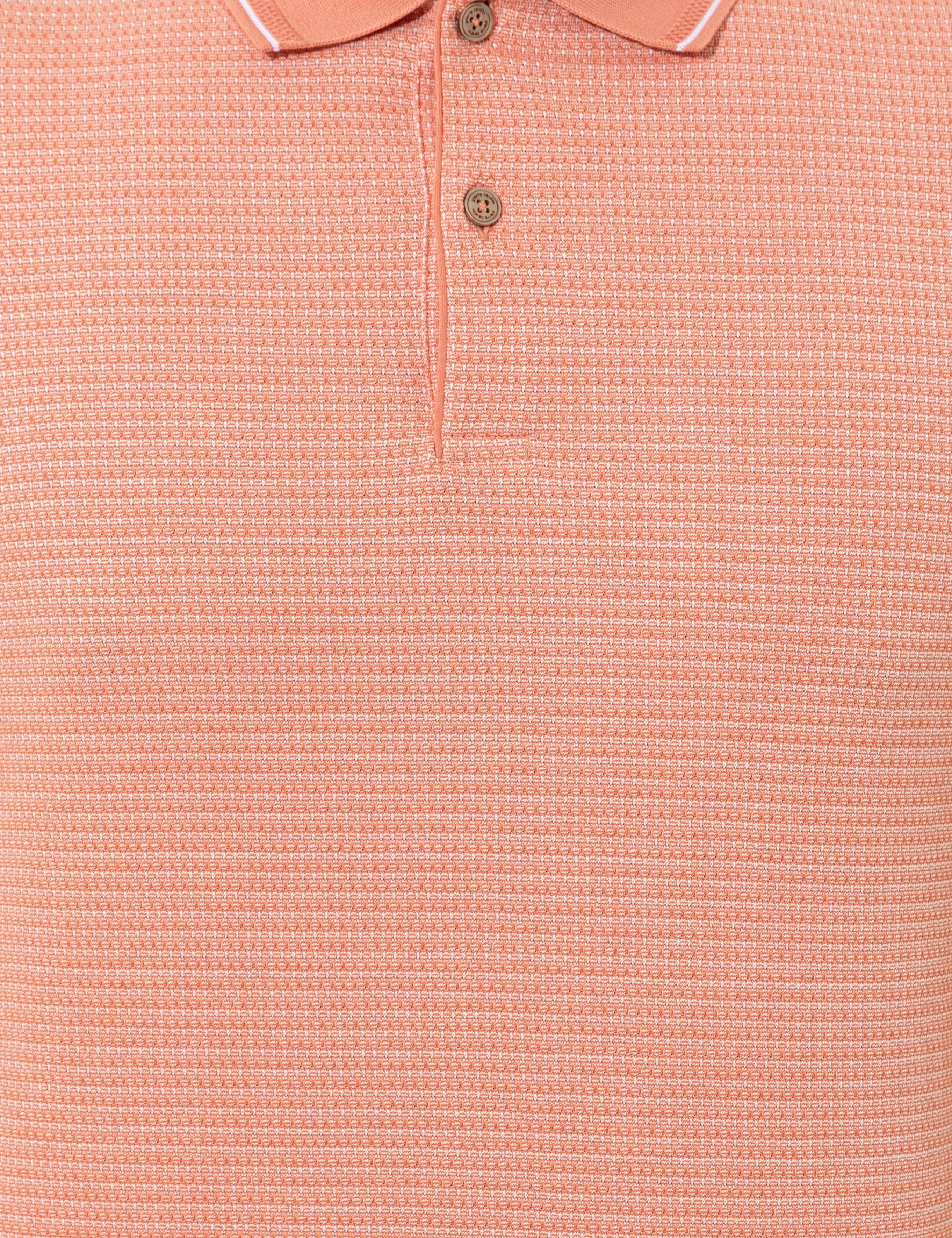 Coral Dokulu Slim Fit Polo Yaka Tişört