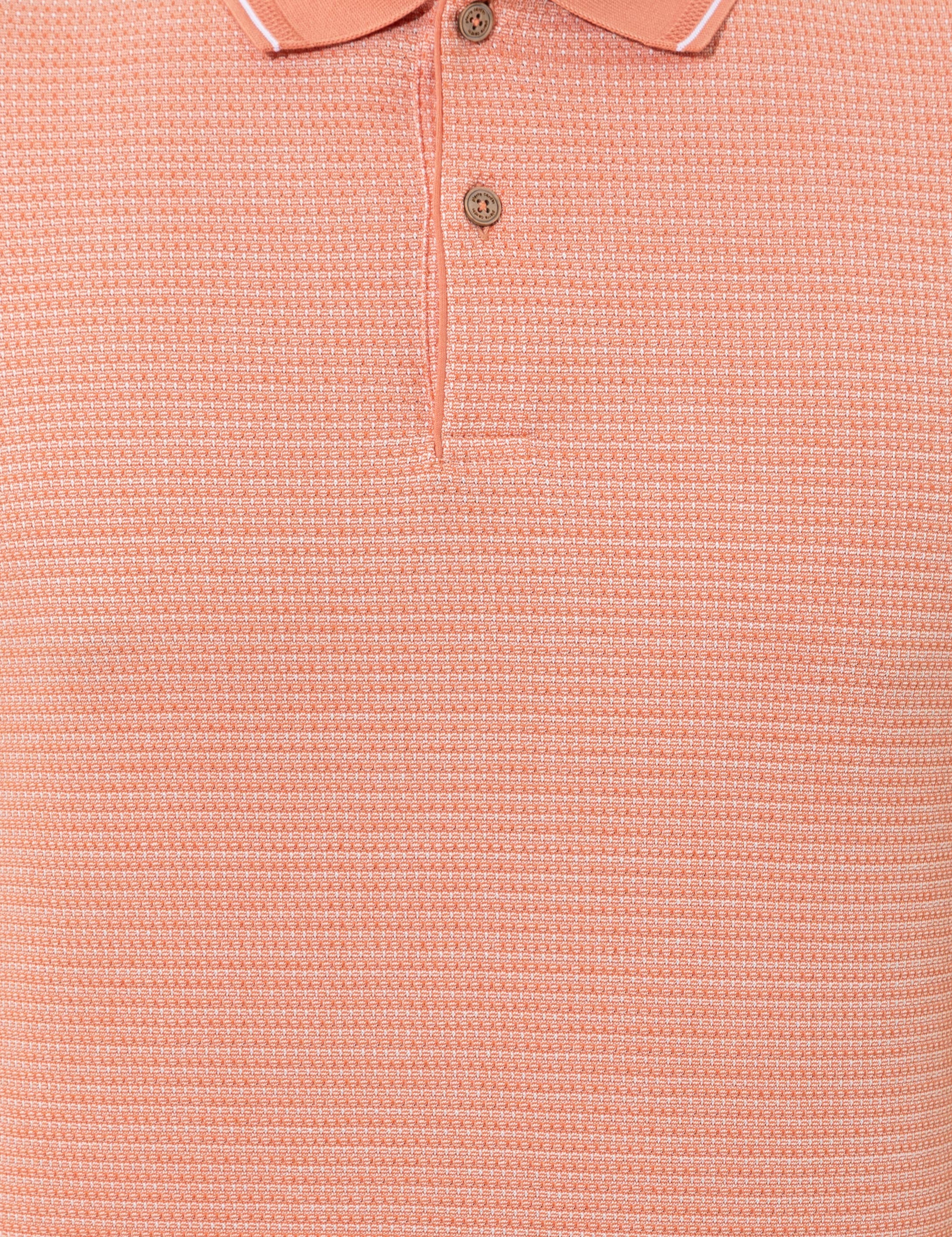 Coral Dokulu Slim Fit Polo Yaka Tişört - Image 6