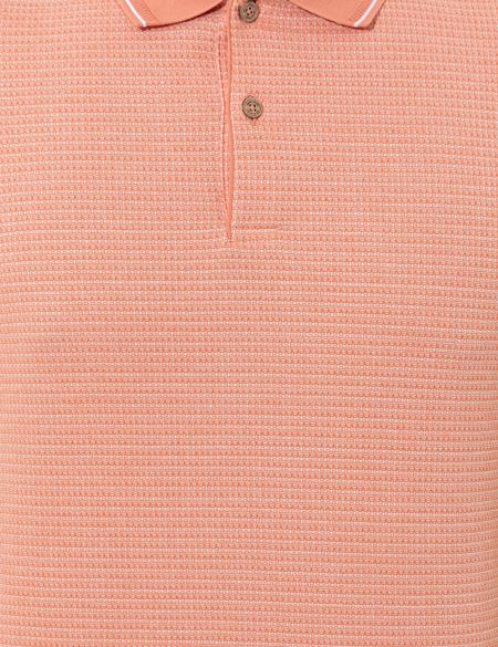 Coral Dokulu Slim Fit Polo Yaka Tişört - 50250208039