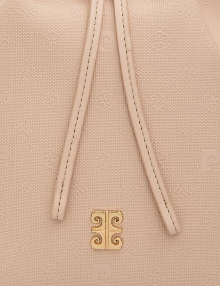 Bej Büzgülü Çanta - 50261497006