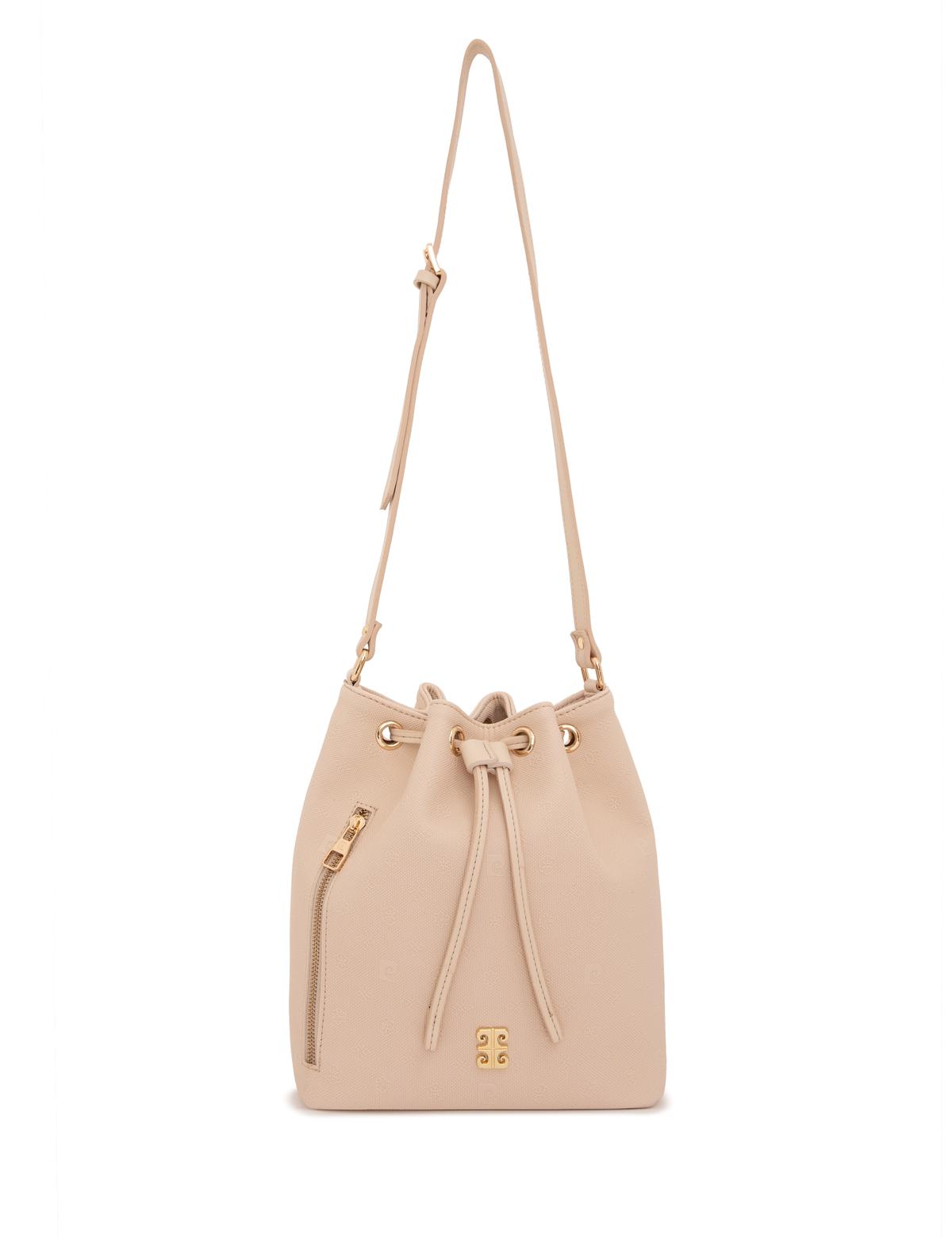 Bej Büzgülü Çanta - 50261497006