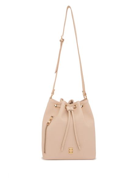 Bej Büzgülü Çanta - 50261497006