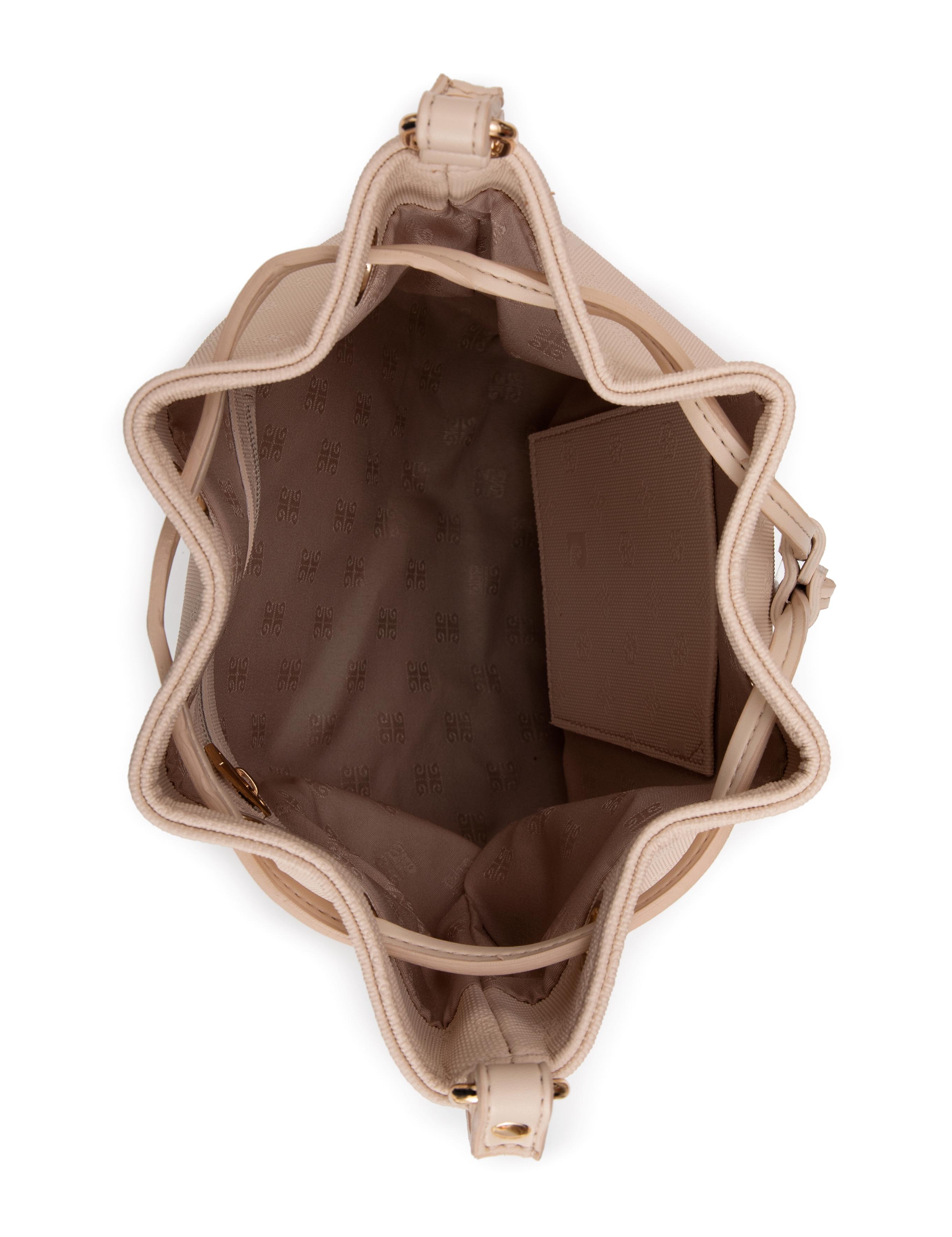 Bej Büzgülü Çanta