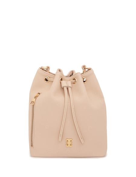 Bej Büzgülü Çanta - 50261497006