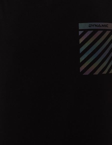 Siyah Regular Fit Bisiklet Yaka Tişört - 50249868006