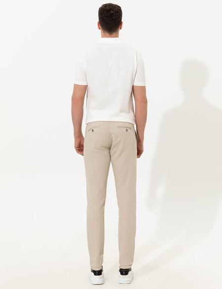 Bej Slim Fit Kanvas Pantolon - 50251503147