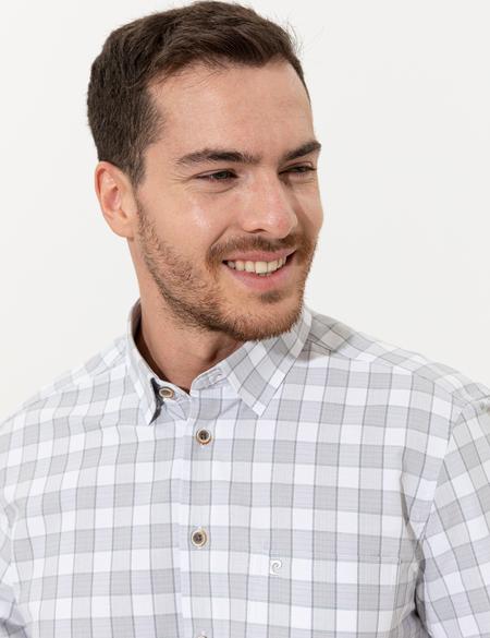 Gri Regular Fit Kısa Kollu Gömlek - 50249666018