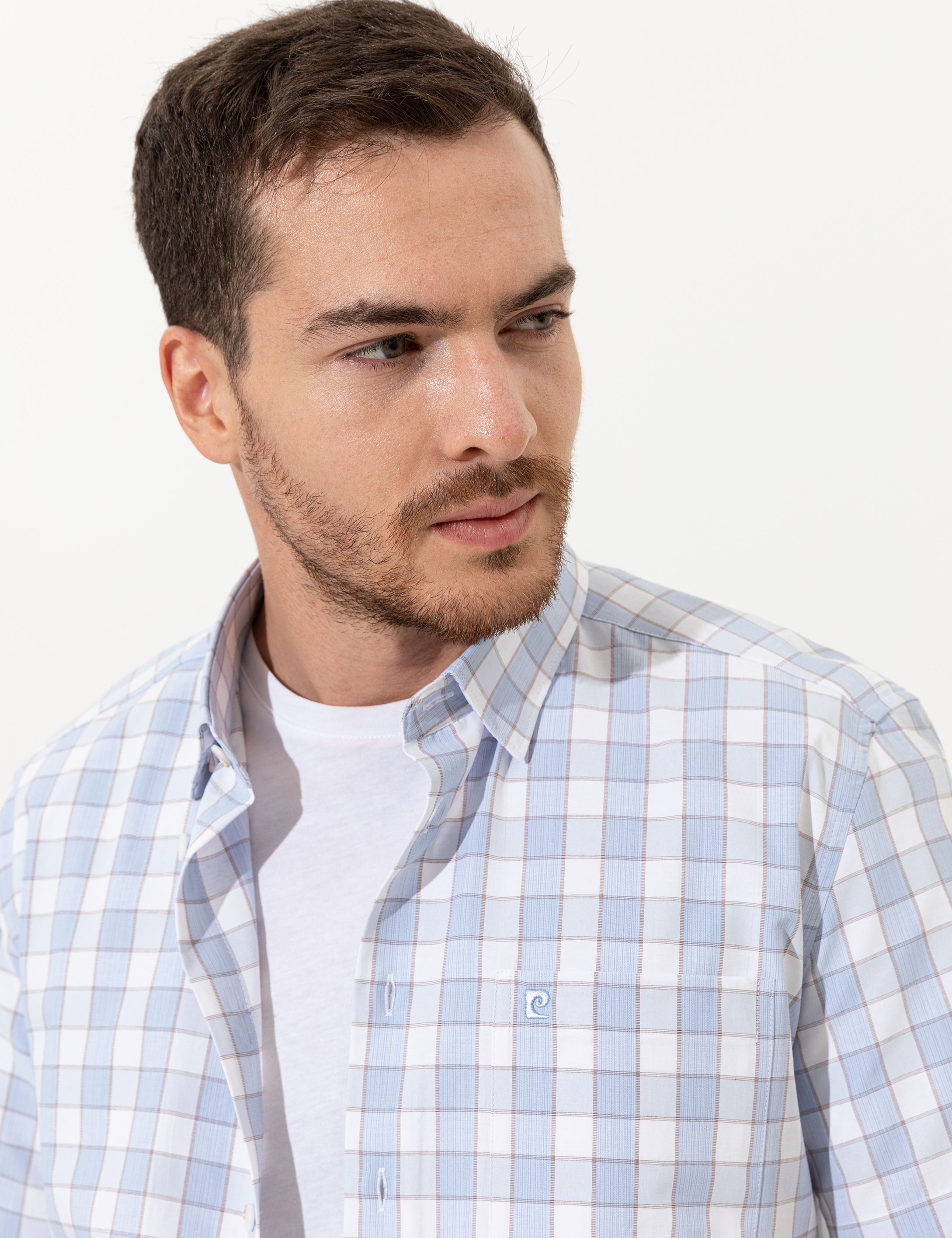 Pierre Cardin Açık Mavi Regular Fit Kısa Kollu Gömlek görsel 2
