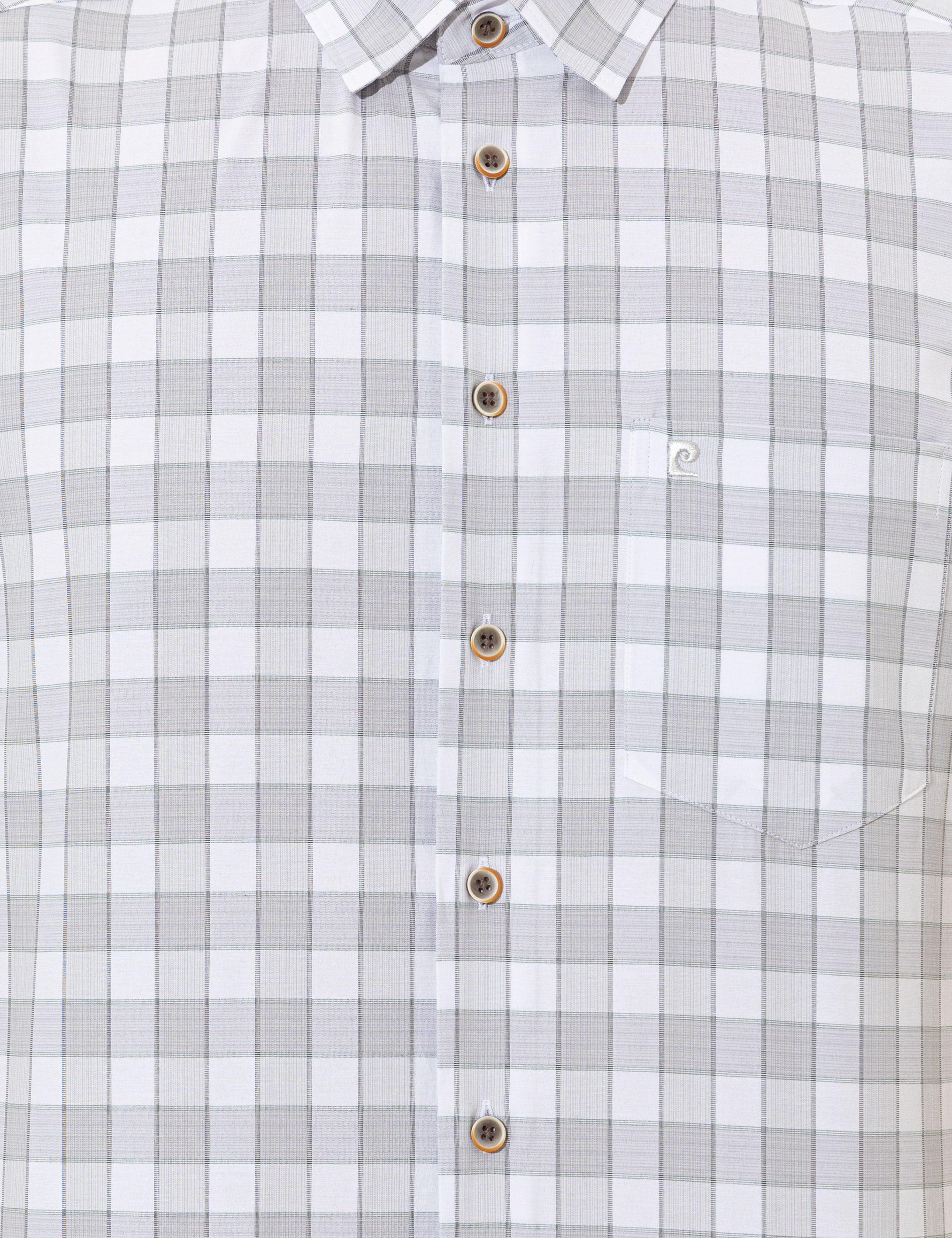 Gri Regular Fit Kısa Kollu Gömlek - Image 6